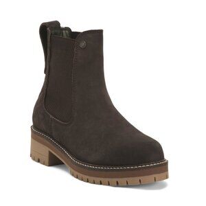 BARBOUR Brown Made In Portugal Suede Chelsea Booties